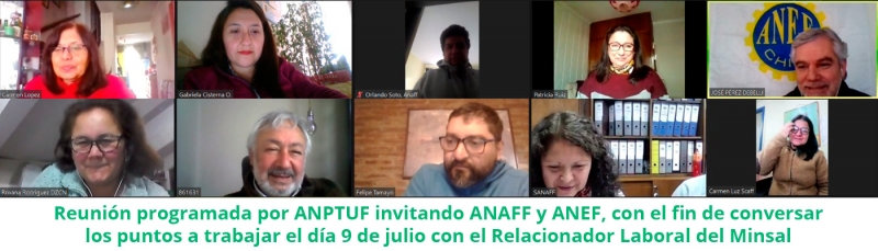 Reuni&oacute;n programada por ANPTUF invitando ANAFF y ANEF